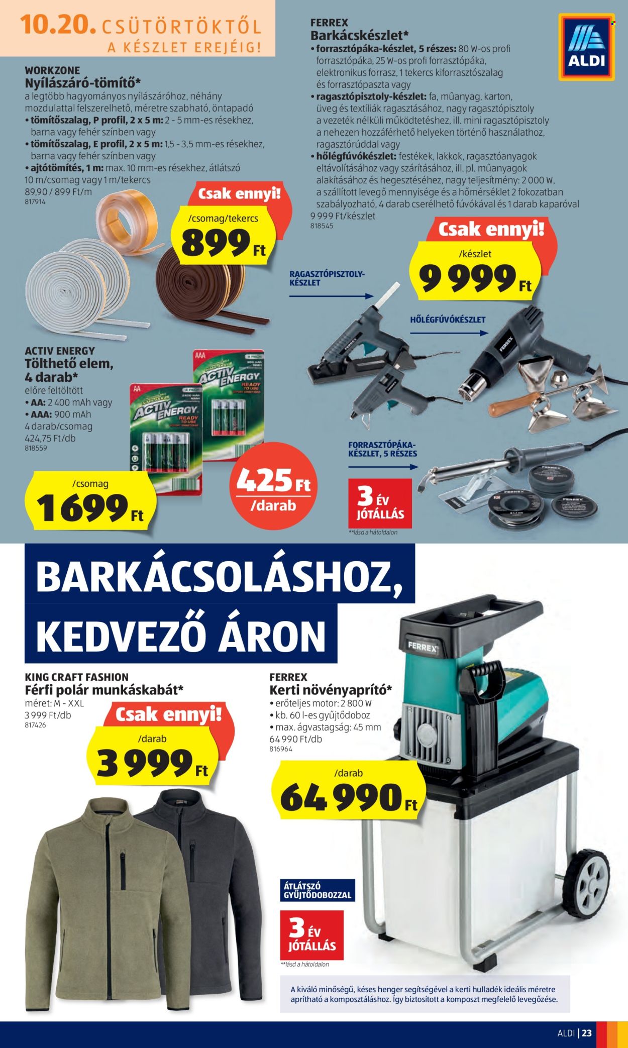 Aldi akciós újságok - 2022.10.20 - 2022.10.26. Oldal 23