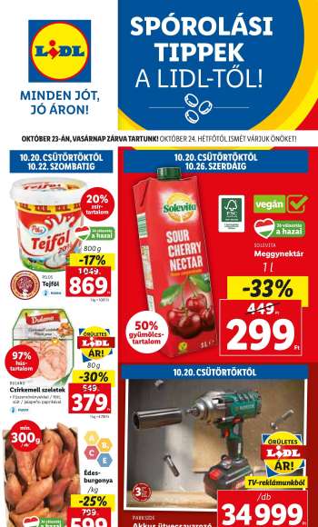 Újság Lidl - 2022.10.20 - 2022.10.26.