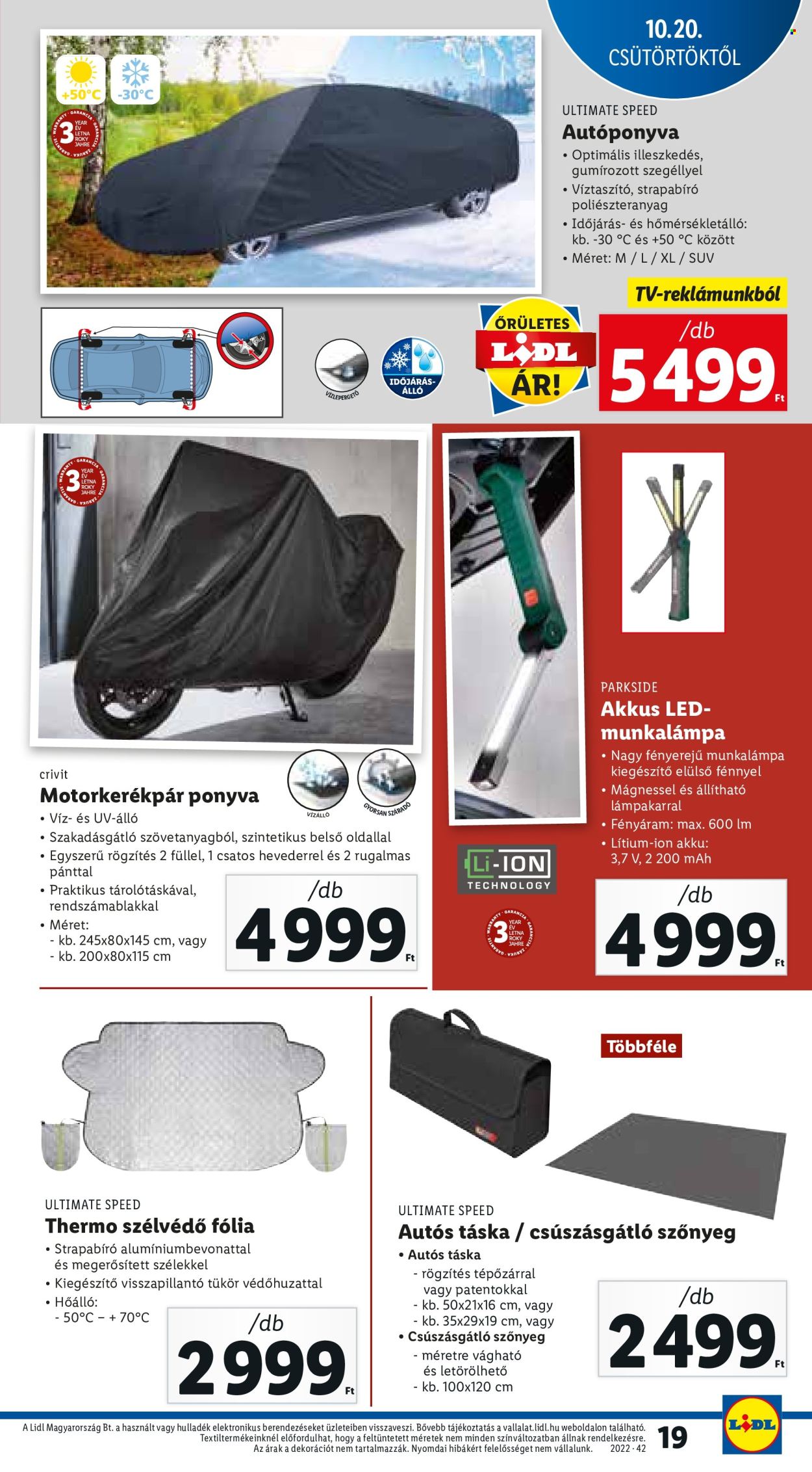 Lidl akciós újságok - 2022.10.20 - 2022.10.26. Oldal 19
