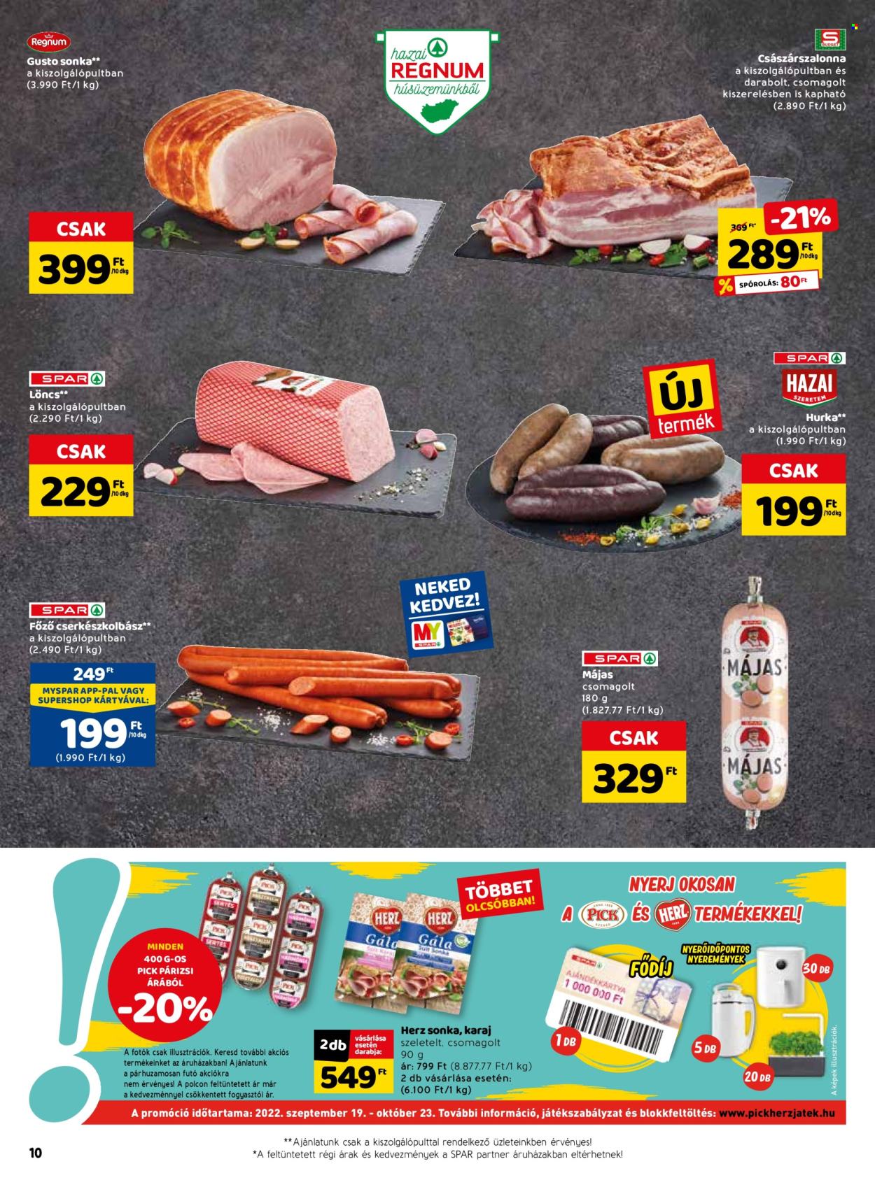 SPAR akciós újságok - 2022.10.20 - 2022.10.26. Oldal 14