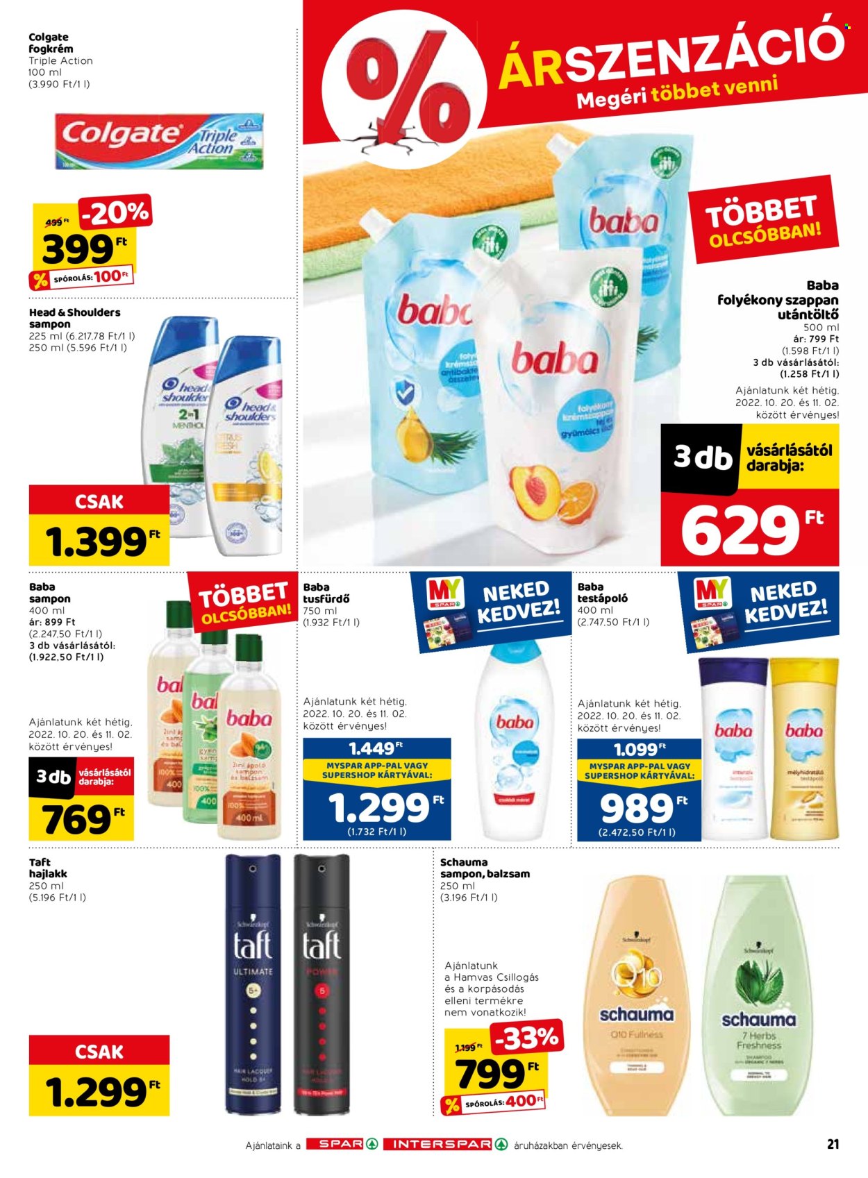 SPAR akciós újságok - 2022.10.20 - 2022.10.26. Oldal 29