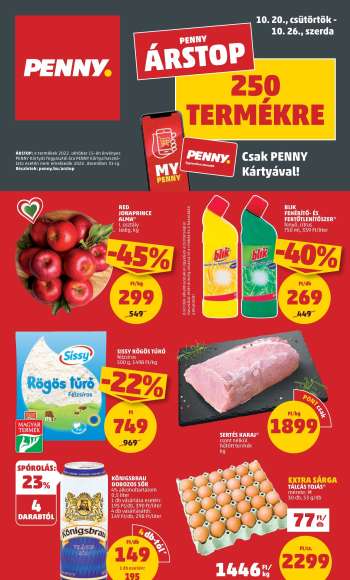 Újság Penny Market - 2022.10.20 - 2022.10.26.
