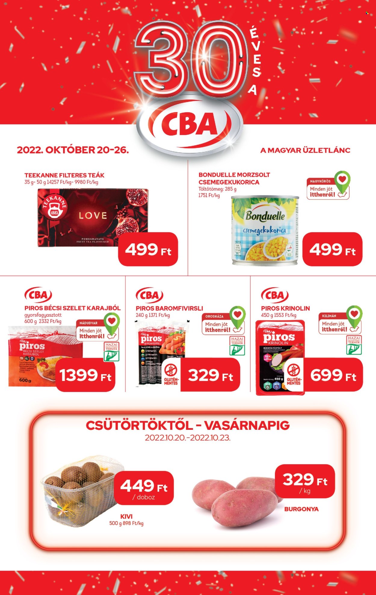 CBA akciós újságok - 2022.10.20 - 2022.10.26. Oldal 1