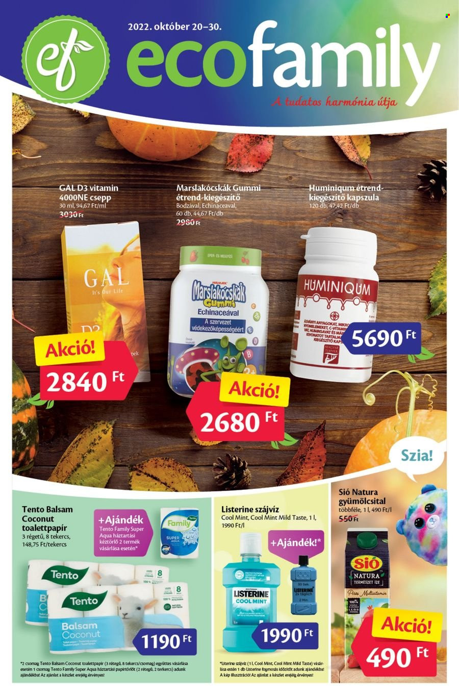 EcoFamily akciós újságok - 2022.10.20 - 2022.10.30. Oldal 1