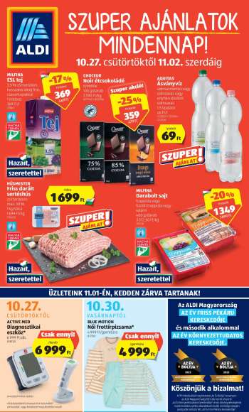 Újság Aldi - 2022.10.27 - 2022.11.02.