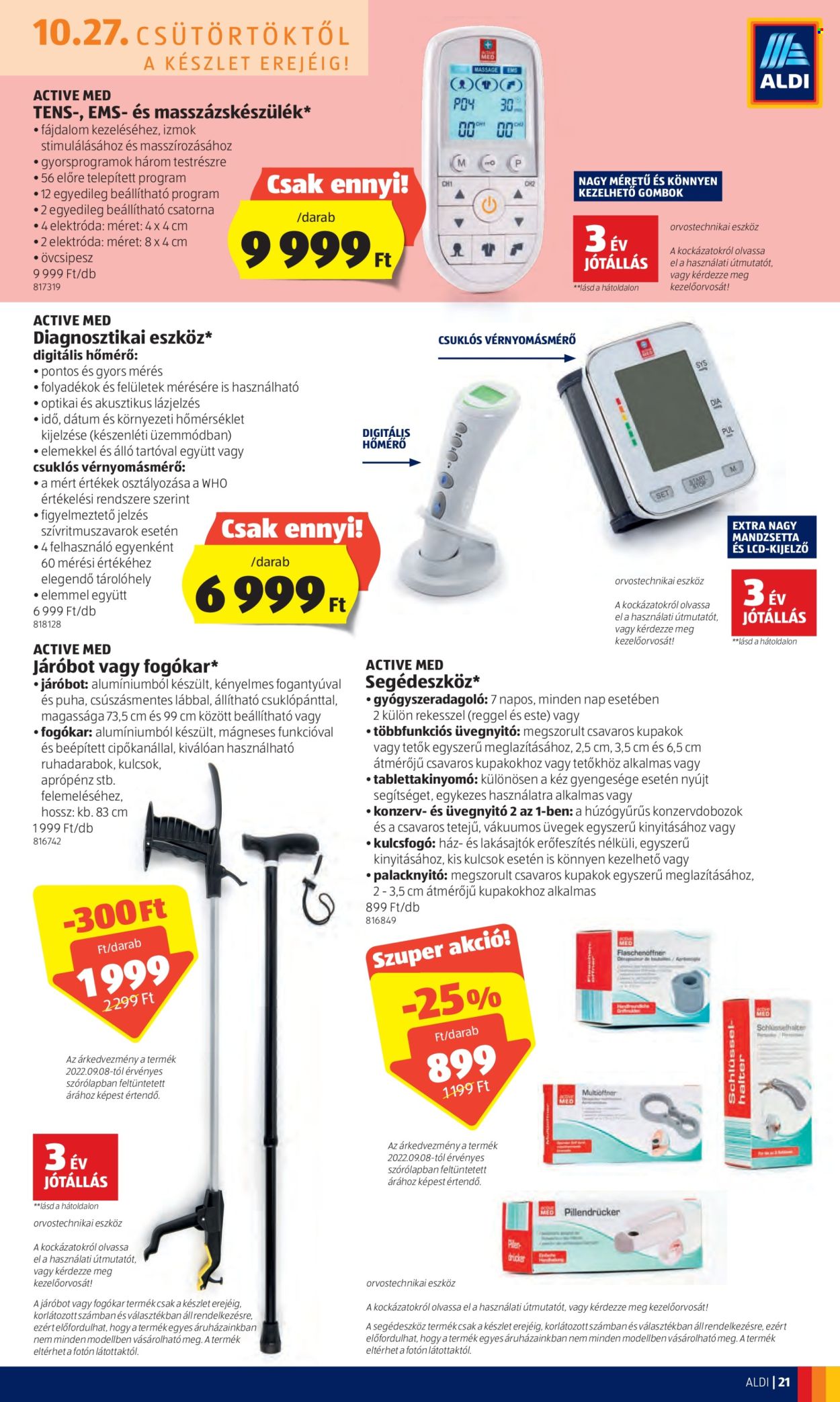Aldi akciós újságok - 2022.10.27 - 2022.11.02. Oldal 21