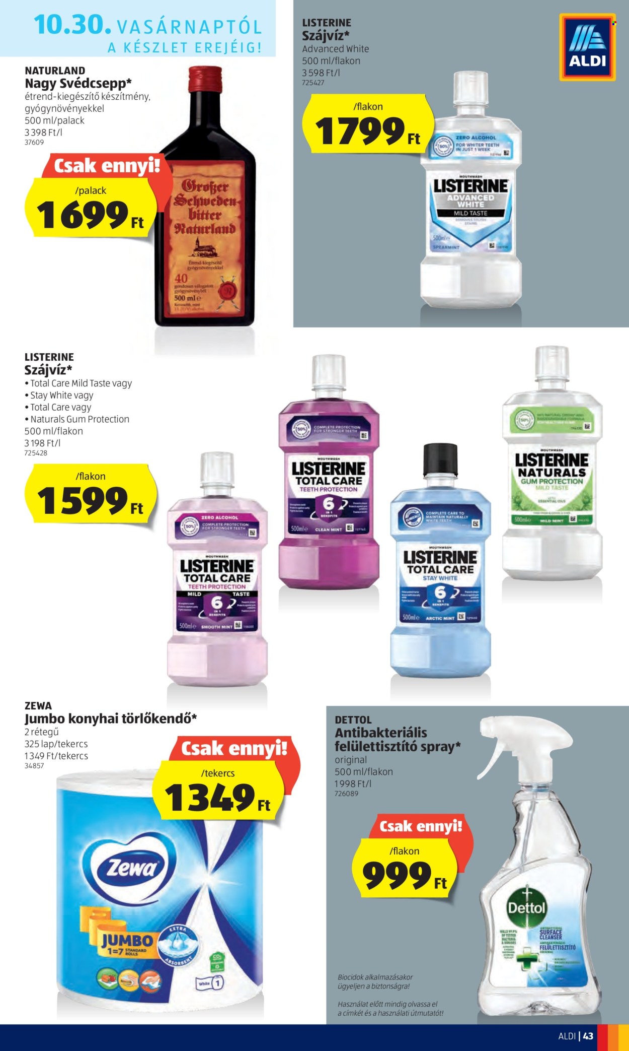 Aldi akciós újságok - 2022.10.27 - 2022.11.02. Oldal 43