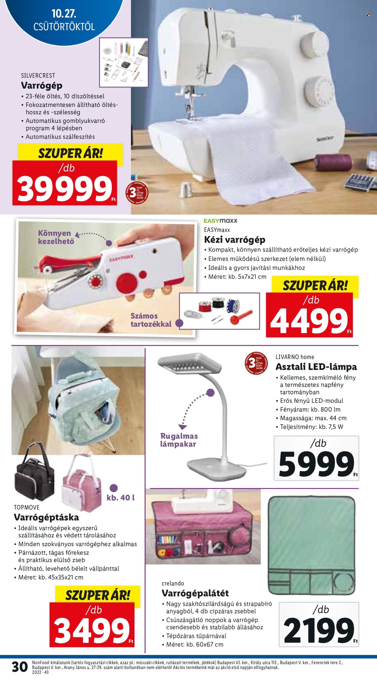 Lidl akciós újságok - 2022.10.27 - 2022.11.02. Oldal 30