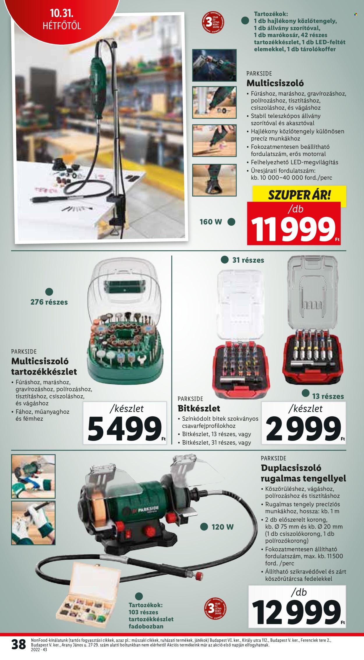 Lidl akciós újságok - 2022.10.27 - 2022.11.02. Oldal 38