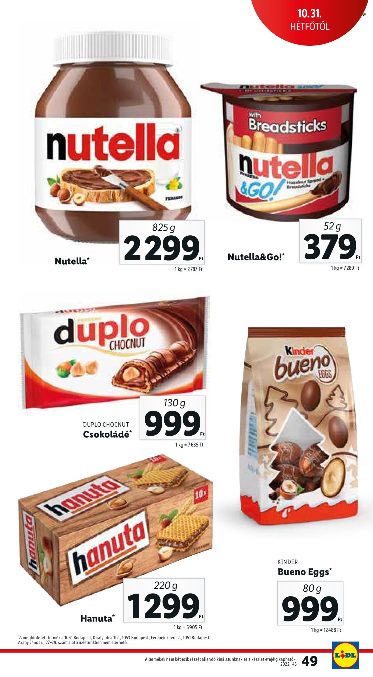 Lidl akciós újságok - 2022.10.27 - 2022.11.02. Oldal 49