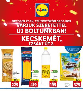 Újság Lidl - 2022.10.27 - 2022.10.30.