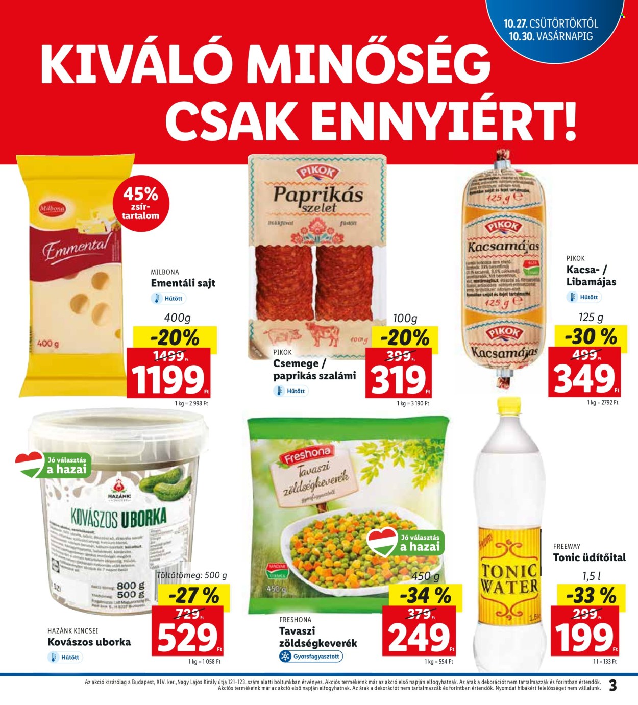 Lidl akciós újságok - 2022.10.27 - 2022.10.30. Oldal 3