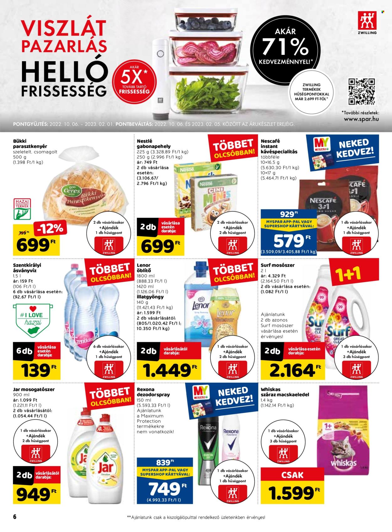 SPAR akciós újságok - 2022.10.27 - 2022.11.02. Oldal 8