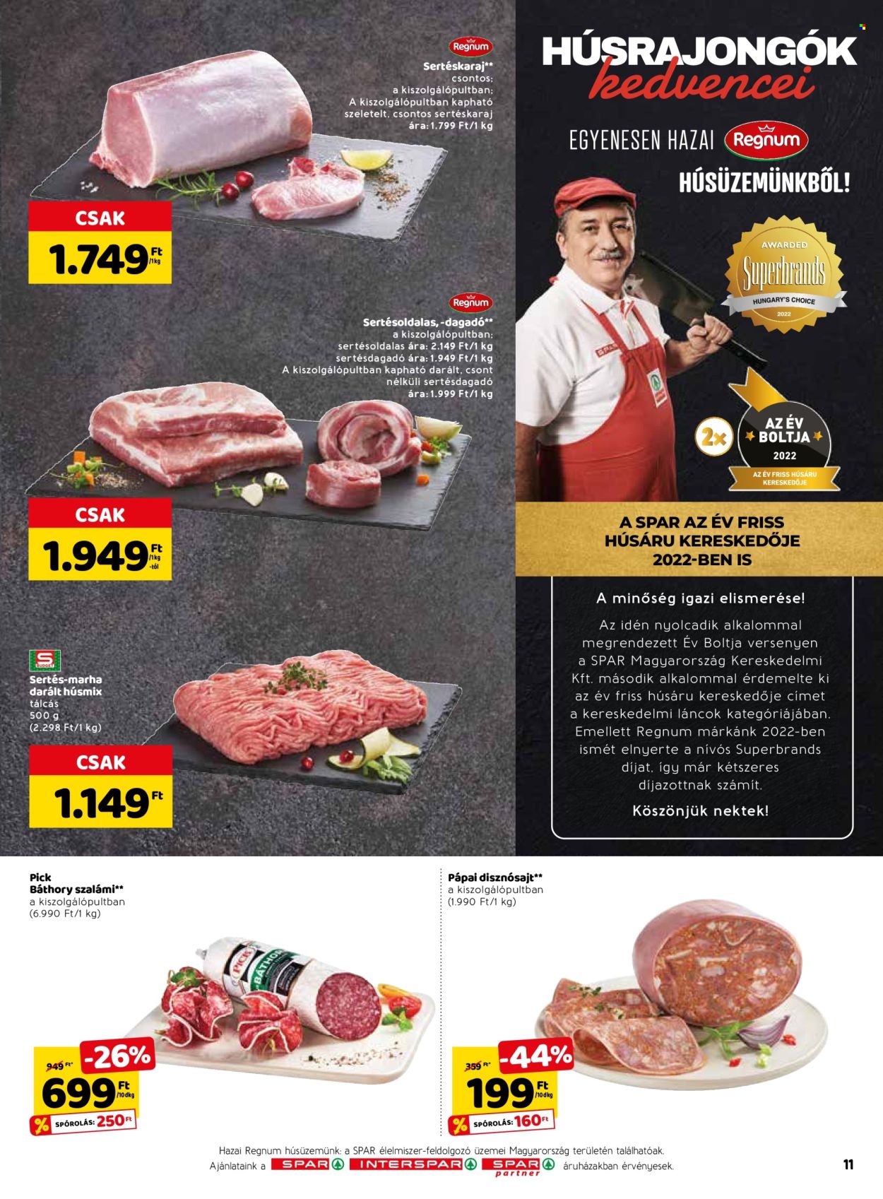 SPAR akciós újságok - 2022.10.27 - 2022.11.02. Oldal 15