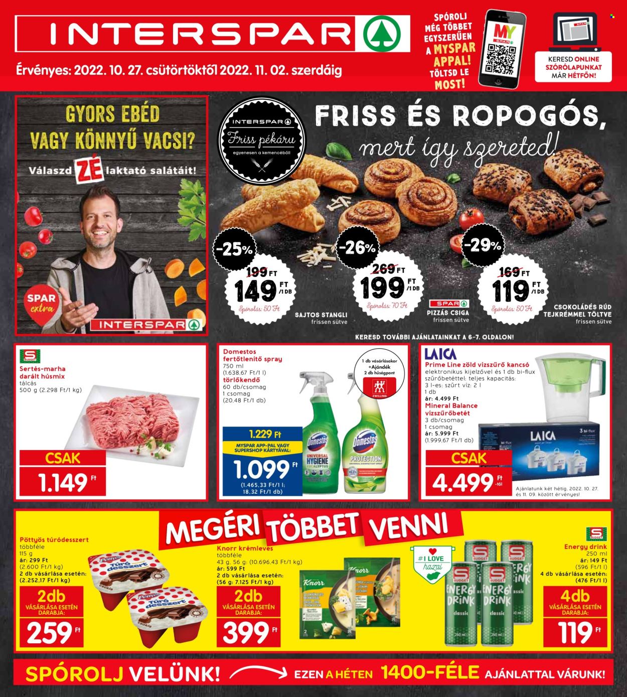 INTERSPAR akciós újságok - 2022.10.27 - 2022.11.02. Oldal 1