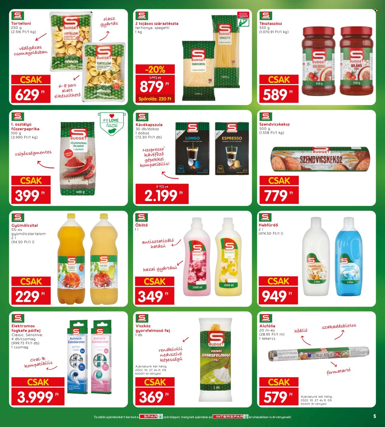 INTERSPAR akciós újságok - 2022.10.27 - 2022.11.02. Oldal 7