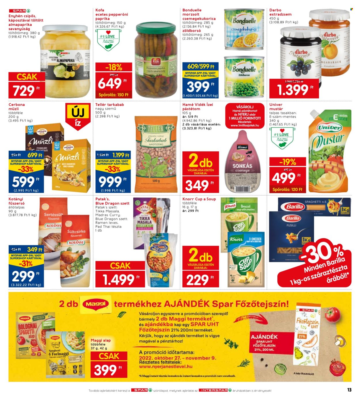 INTERSPAR akciós újságok - 2022.10.27 - 2022.11.02. Oldal 19