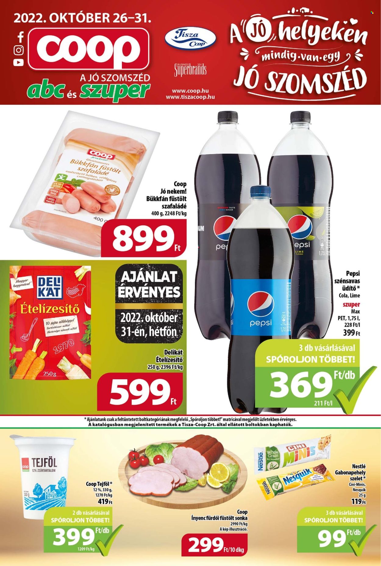 Coop akciós újságok - 2022.10.26 - 2022.10.31. Oldal 1