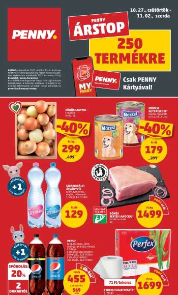 Újság Penny Market - 2022.10.27 - 2022.11.02.