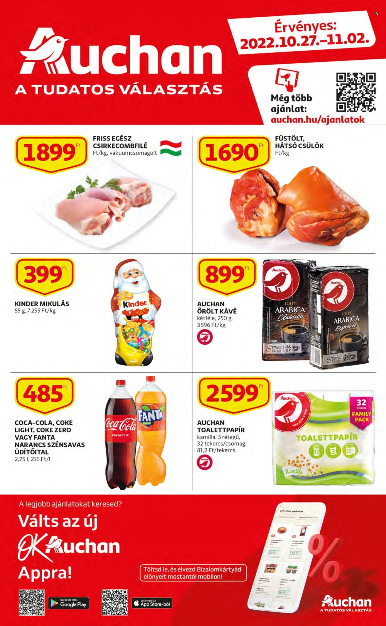 Auchan akciós újságok - 2022.10.27 - 2022.11.02. Oldal 1