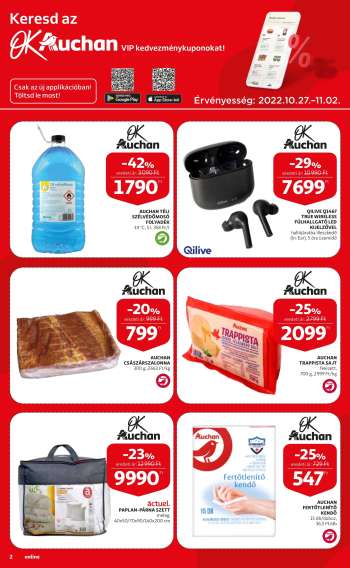 Újság Auchan - 2022.10.27 - 2022.11.02.