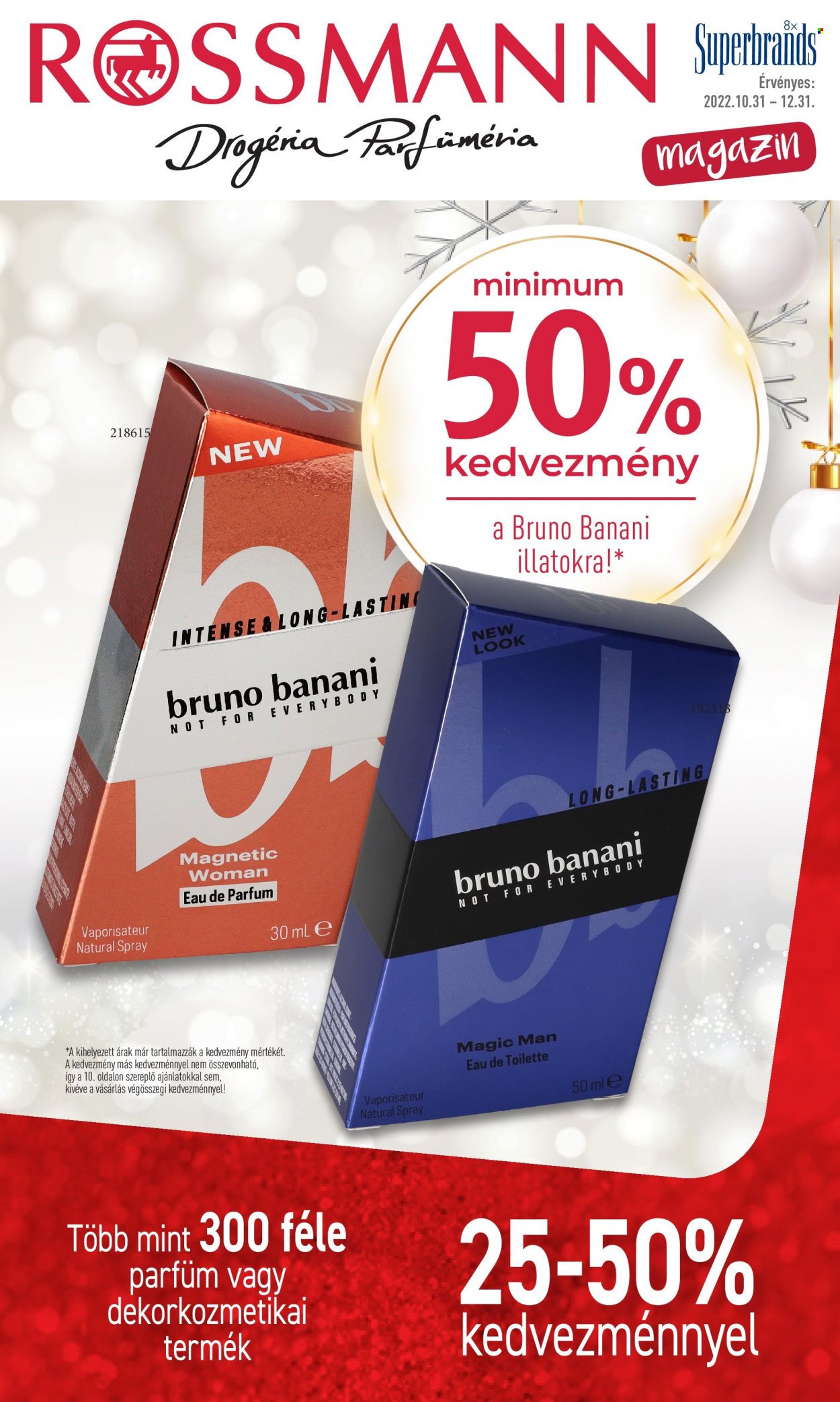 Rossmann akciós újságok - 2022.10.31 - 2022.12.31. Oldal 1