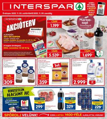 Újság INTERSPAR - 2022.11.03 - 2022.11.09.