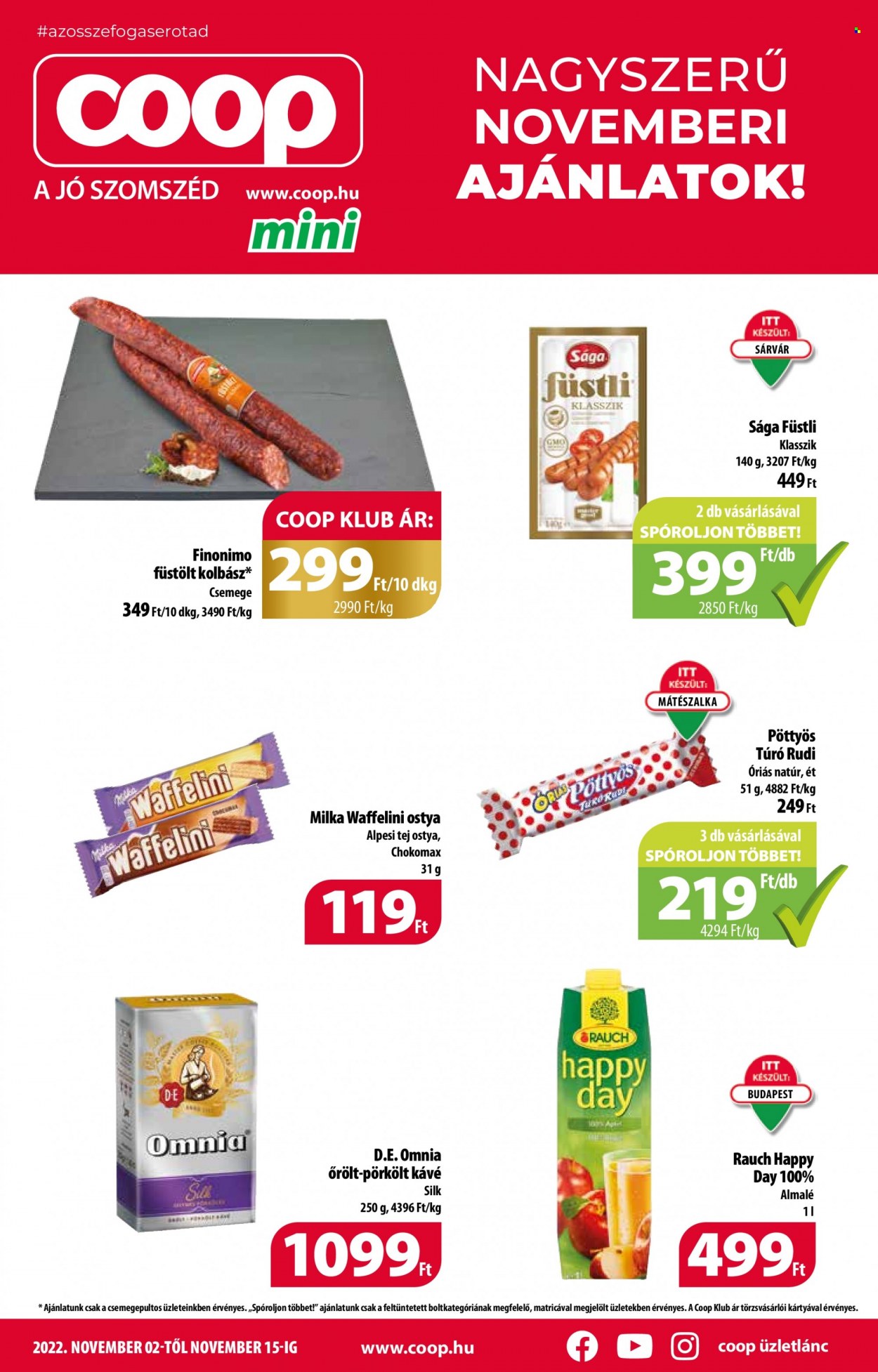 Coop akciós újságok - 2022.11.02 - 2022.11.15. Oldal 1
