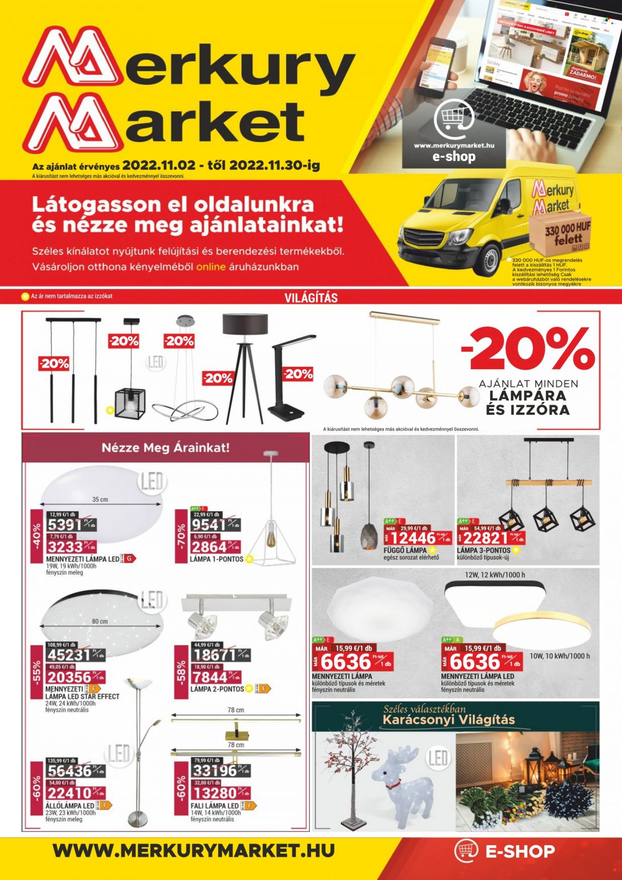 Merkury Market akciós újságok - 2022.11.02 - 2022.11.30. Oldal 1