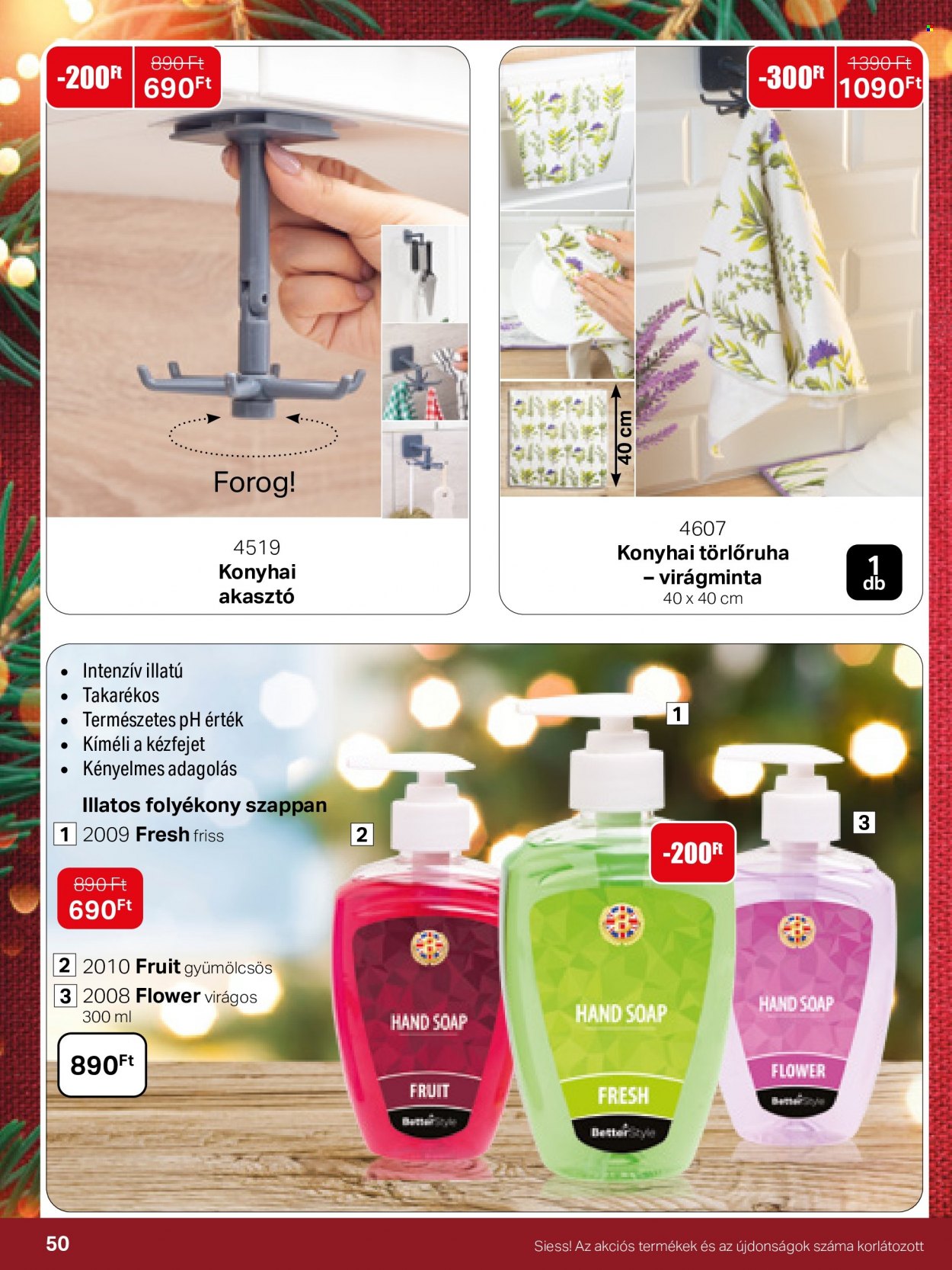 thumbnail - BetterStyle akciós újsága  - 2022.11.01 - 2022.11.30 - Akciós termékek - szappan, folyékony szappan.  50. Oldal