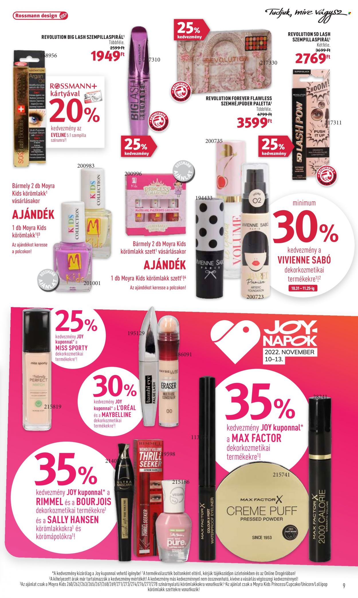 Rossmann akciós újságok - 2022.10.31 - 2022.11.11. Oldal 9