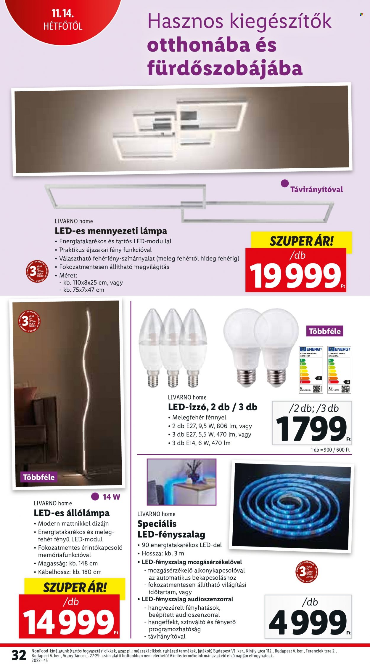 Lidl akciós újságok - 2022.11.10 - 2022.11.16. Oldal 32