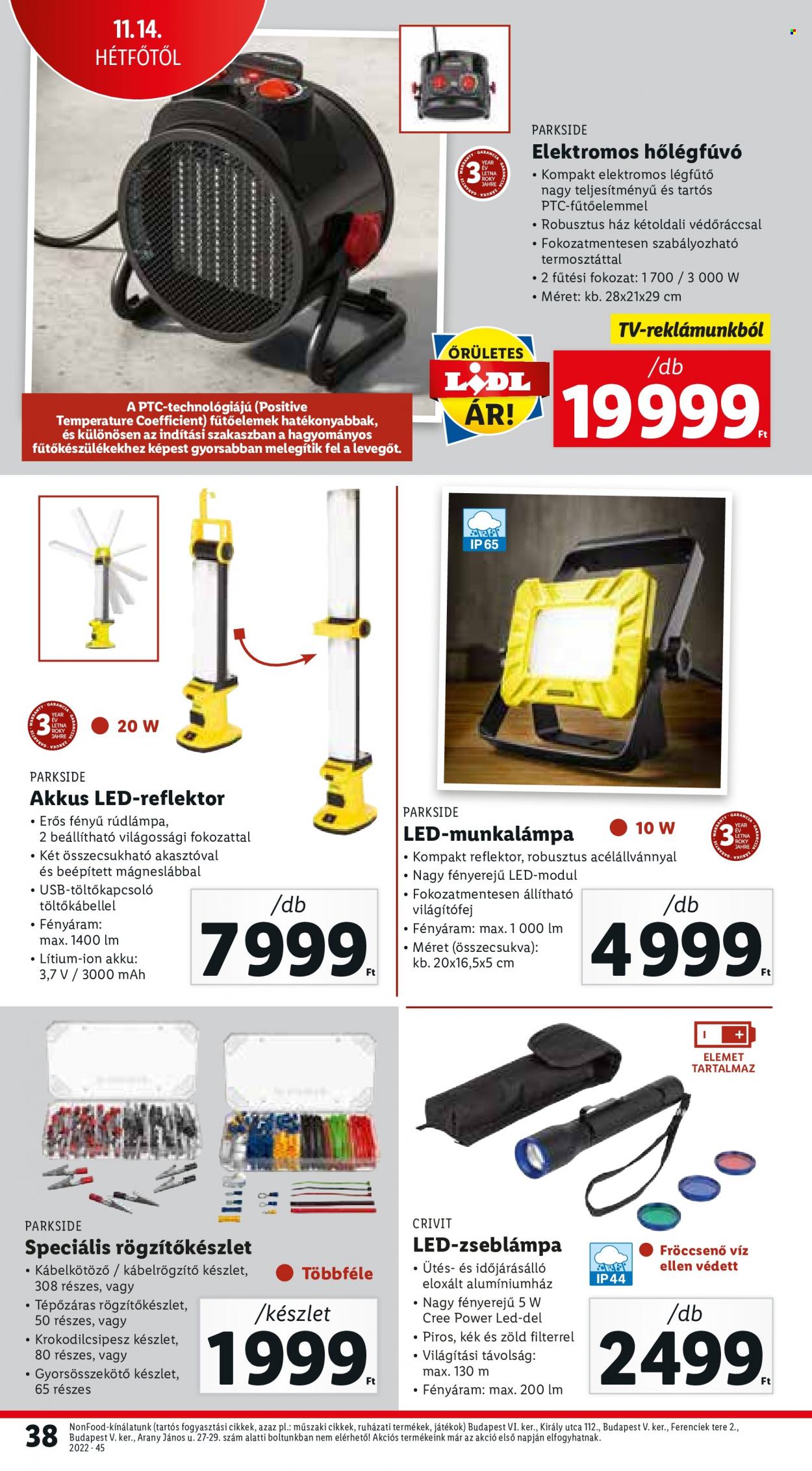 Lidl akciós újságok - 2022.11.10 - 2022.11.16. Oldal 38