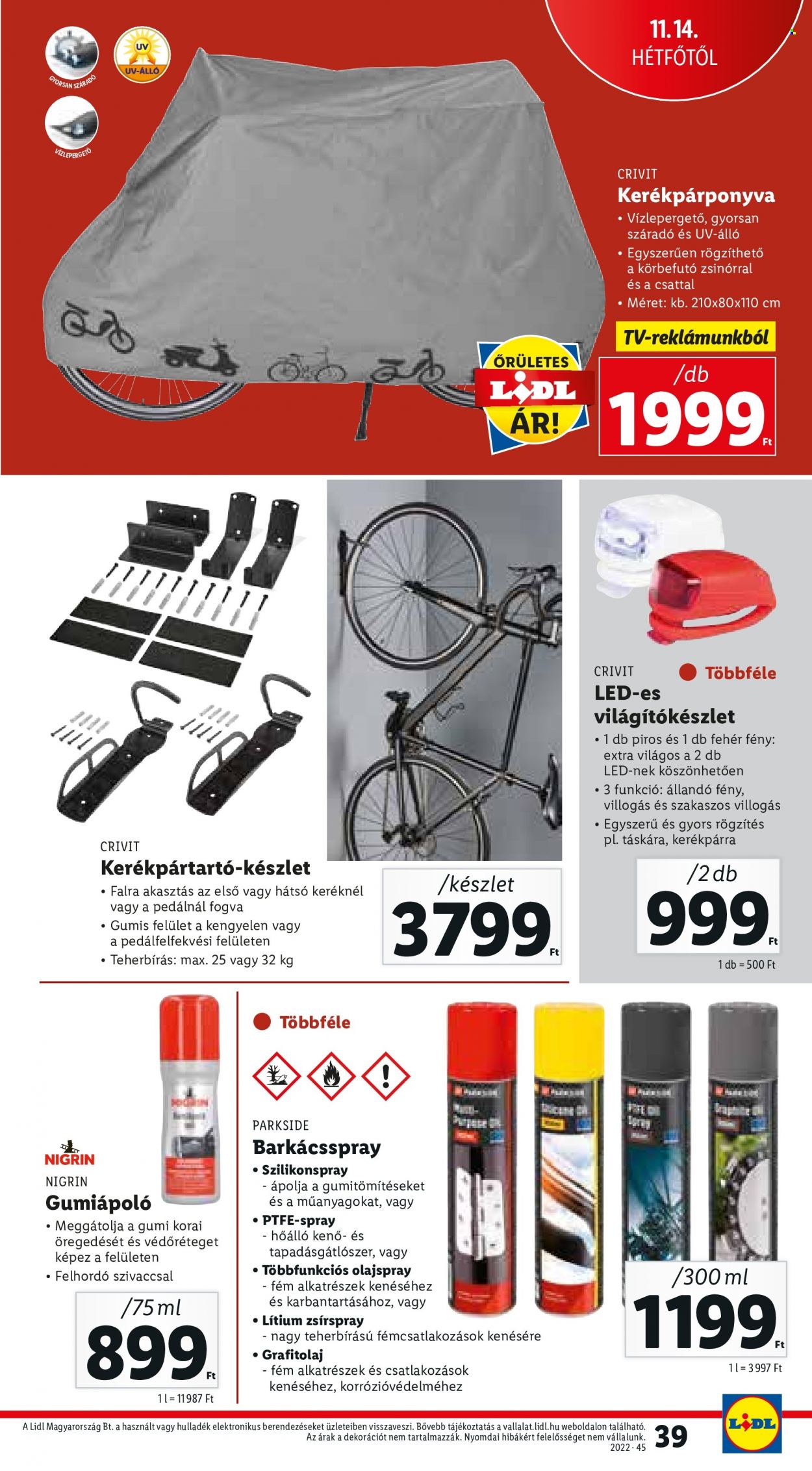 Lidl akciós újságok - 2022.11.10 - 2022.11.16. Oldal 39