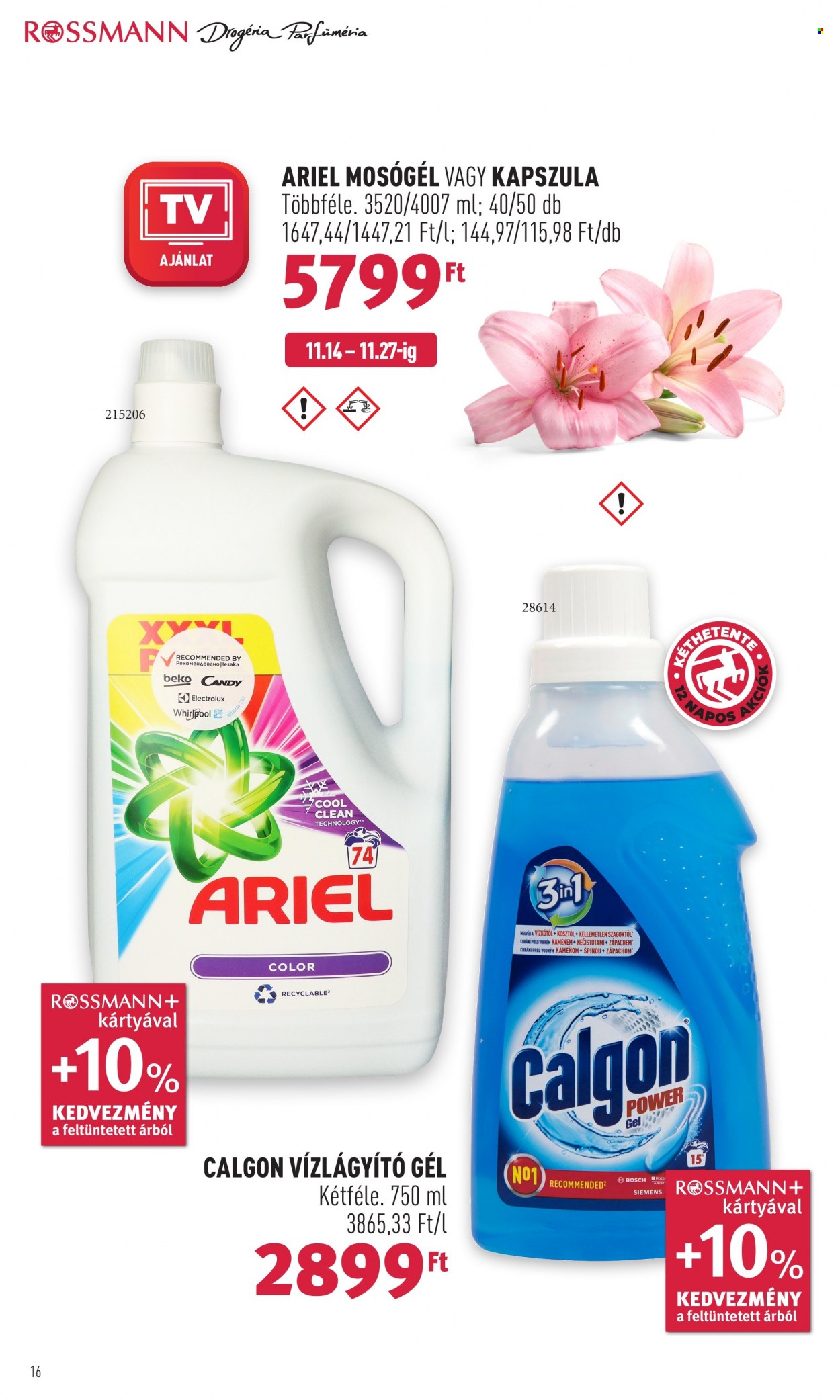 Rossmann akciós újságok - 2022.11.14 - 2022.11.25. Oldal 16