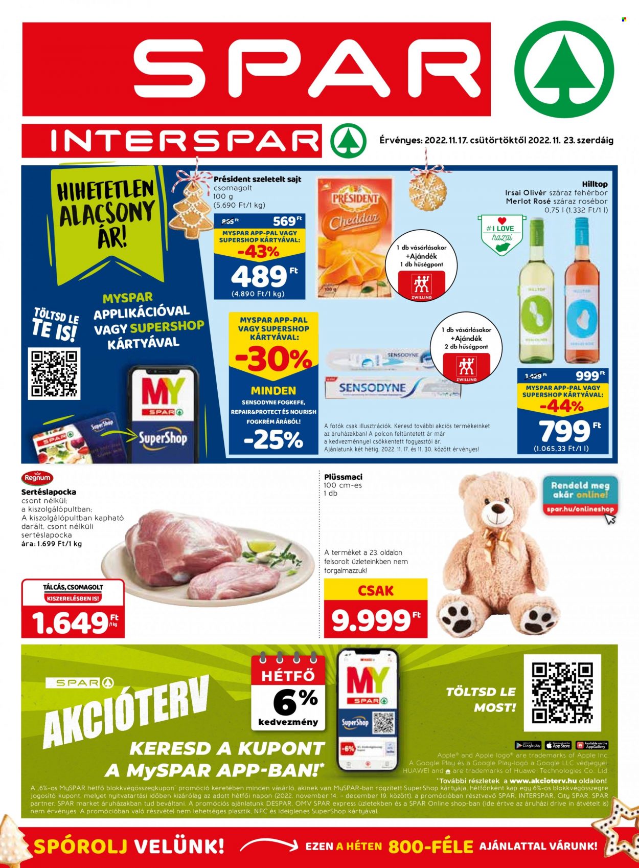 SPAR akciós újságok - 2022.11.17 - 2022.11.23. Oldal 1