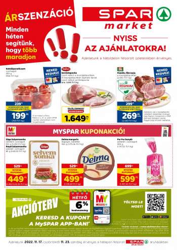 Újság SPAR market - 2022.11.17 - 2022.11.23.