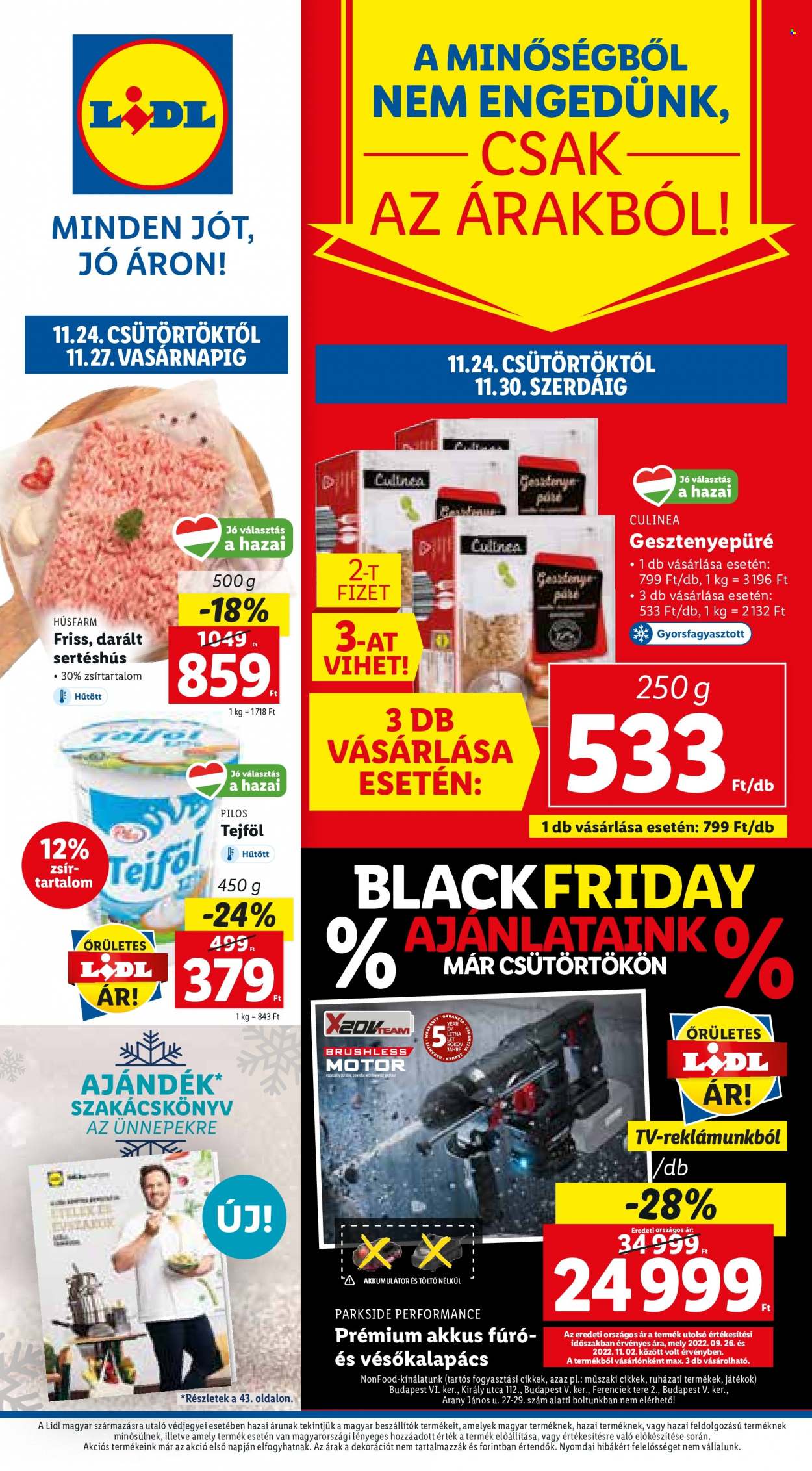Lidl akciós újságok - 2022.11.24 - 2022.11.30. Oldal 1