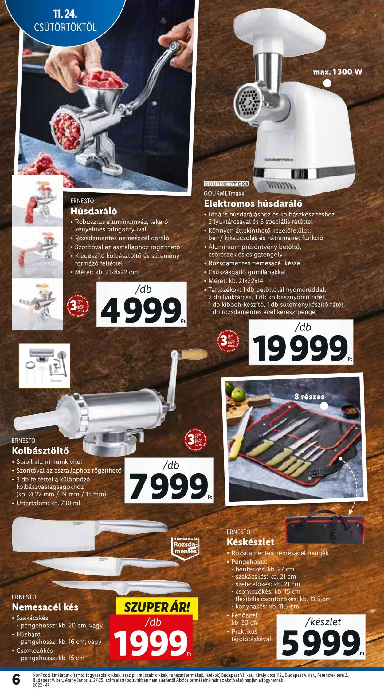 Lidl akciós újságok - 2022.11.24 - 2022.11.30. Oldal 6