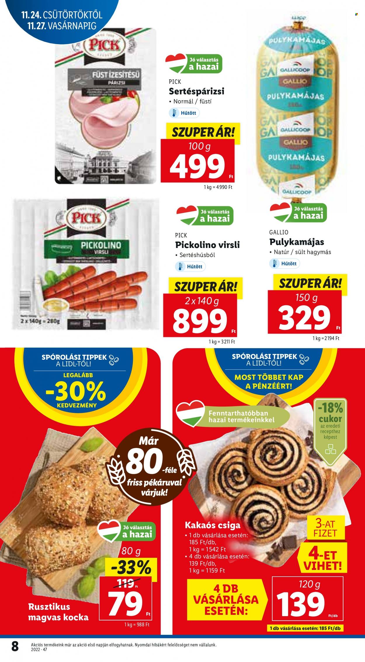 Lidl akciós újságok - 2022.11.24 - 2022.11.30. Oldal 8