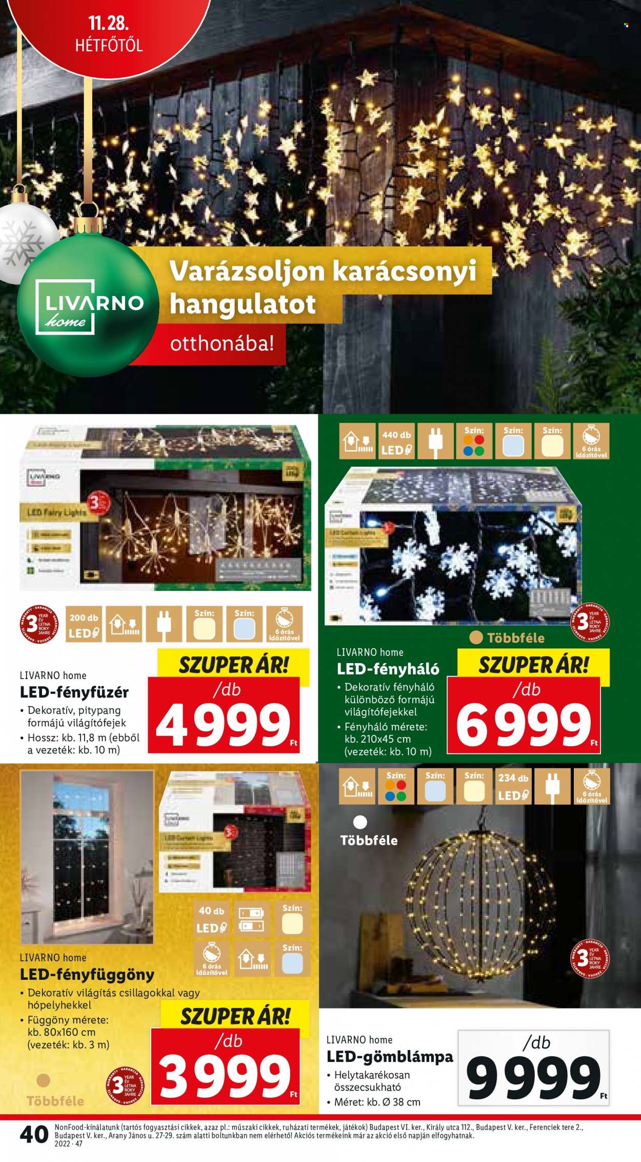 Lidl akciós újságok - 2022.11.24 - 2022.11.30. Oldal 40