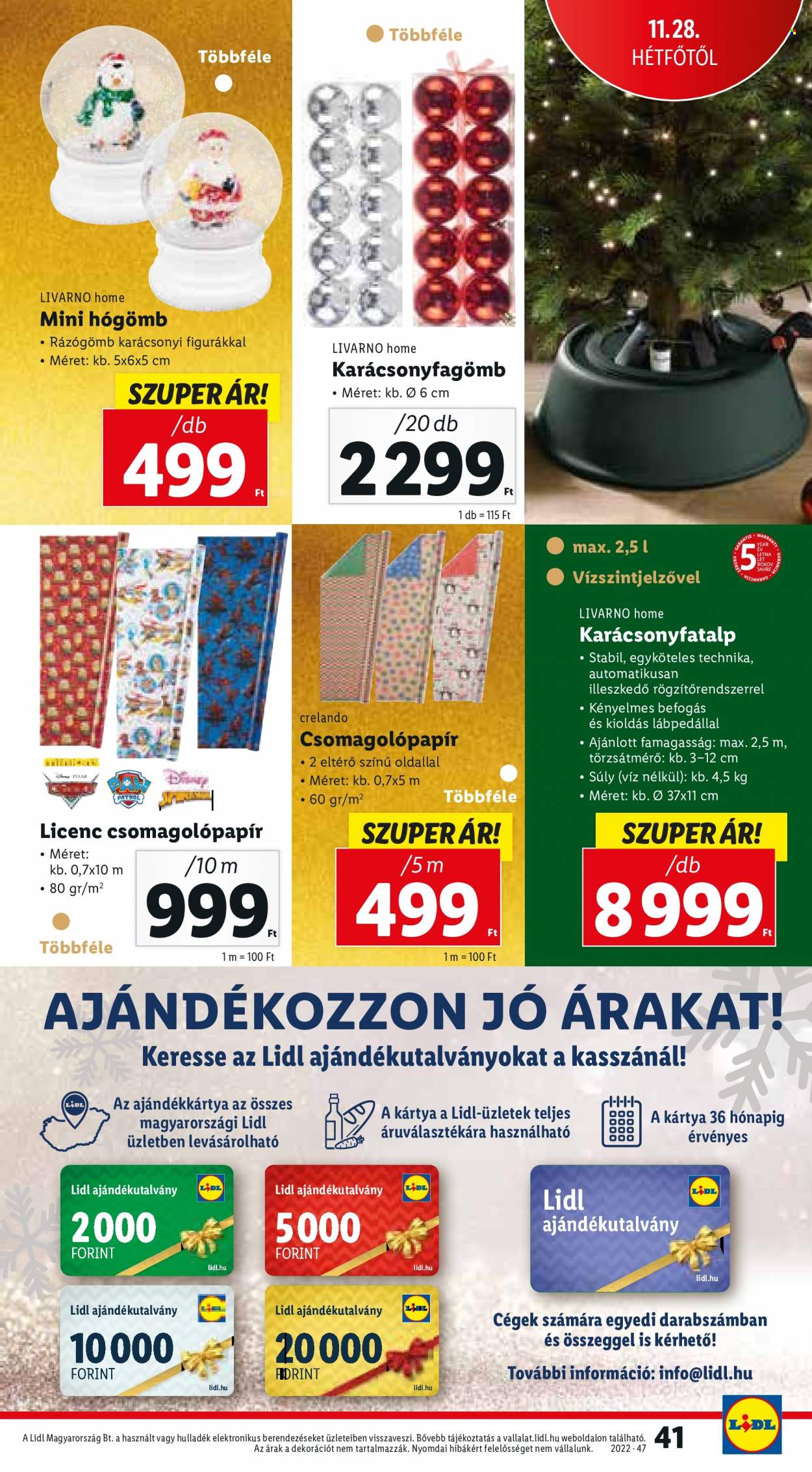 Lidl akciós újságok - 2022.11.24 - 2022.11.30. Oldal 41