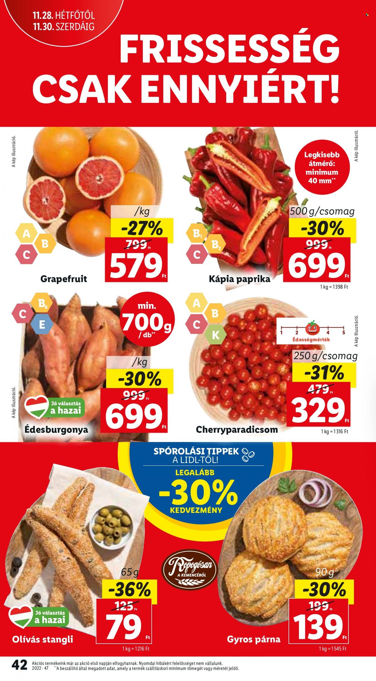 Lidl akciós újságok - 2022.11.24 - 2022.11.30. Oldal 42