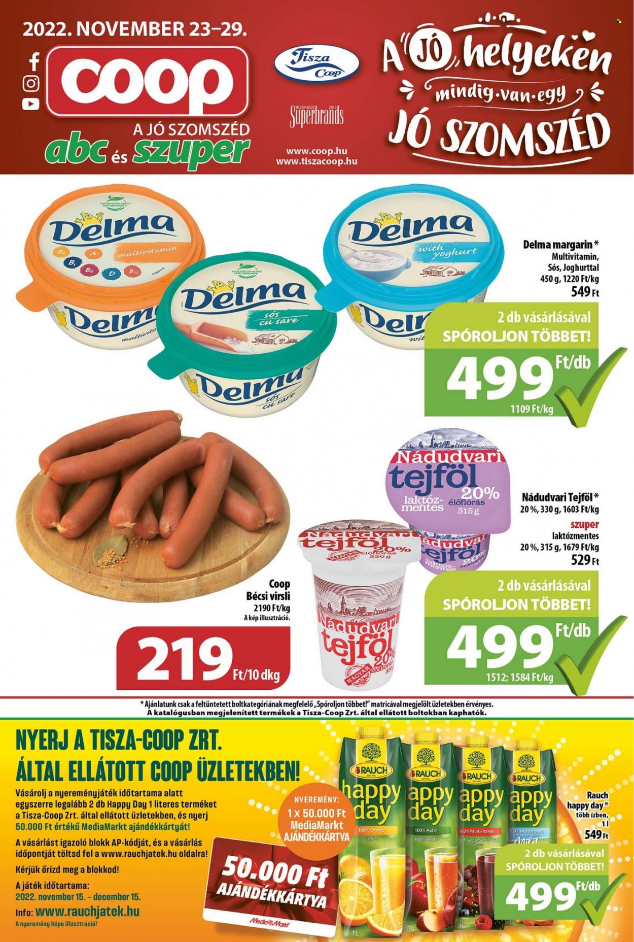 Coop akciós újságok - 2022.11.23 - 2022.11.29. Oldal 1