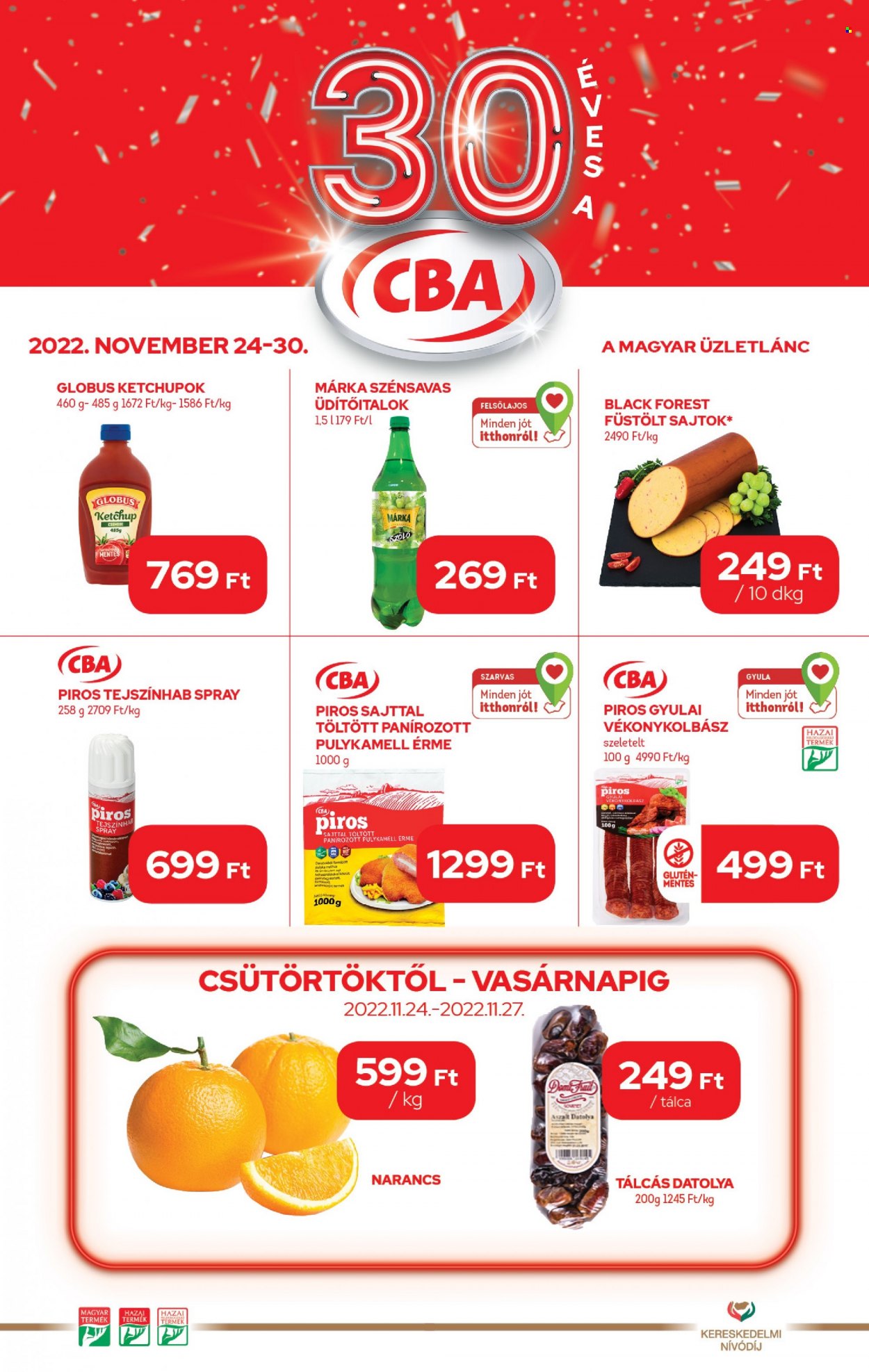 CBA akciós újságok - 2022.11.24 - 2022.11.30. Oldal 1