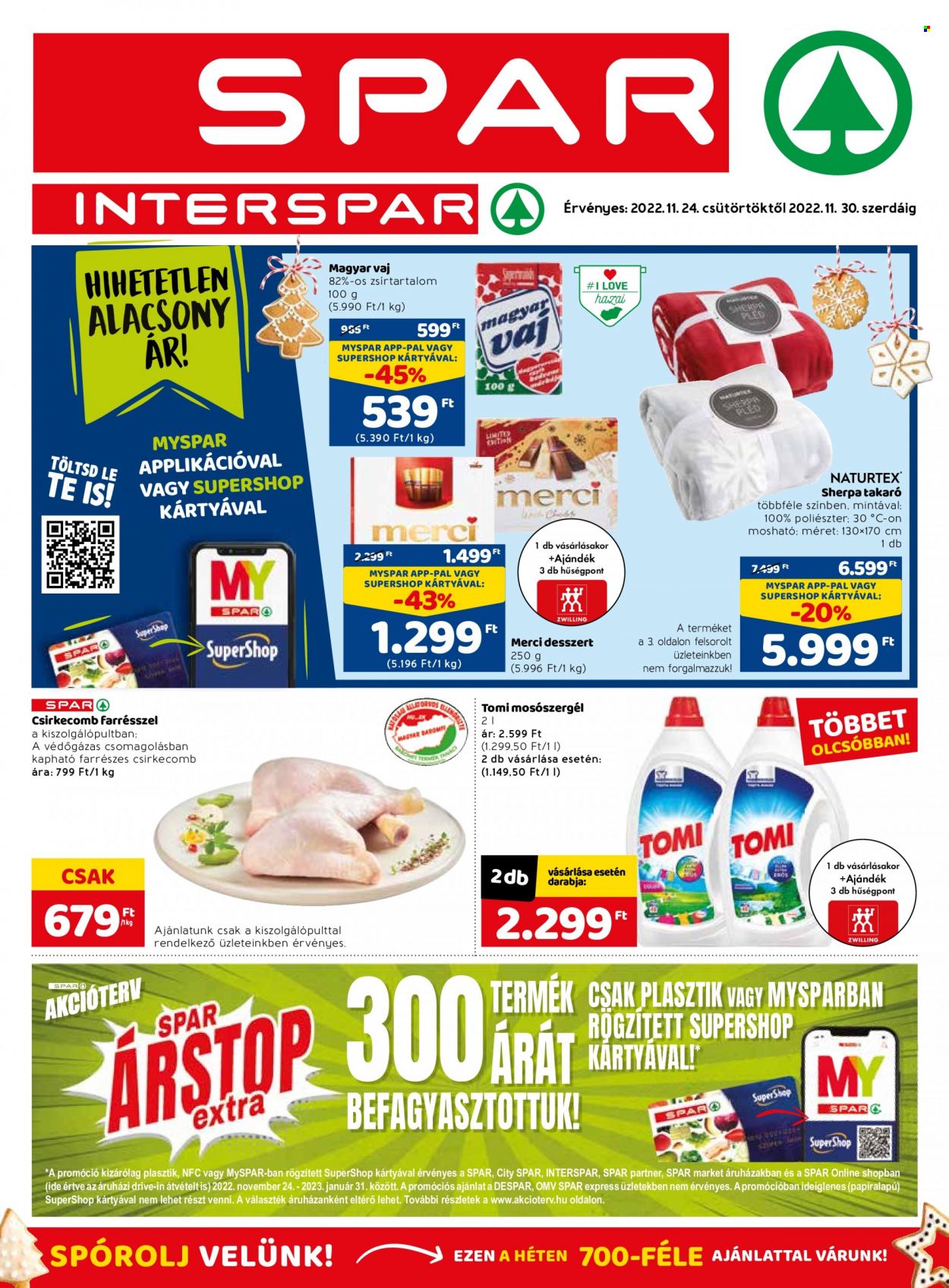 SPAR akciós újságok - 2022.11.24 - 2022.11.30. Oldal 1