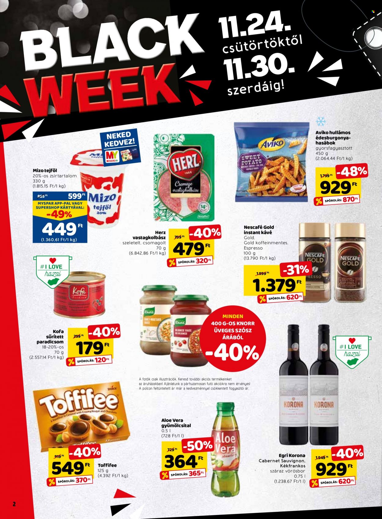 SPAR akciós újságok - 2022.11.24 - 2022.11.30. Oldal 2