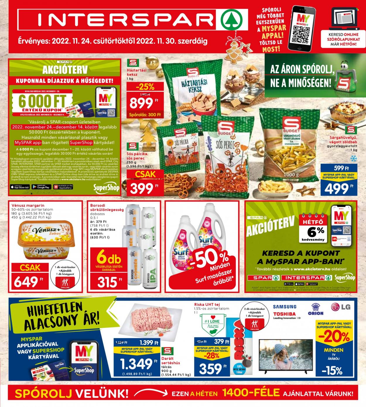 INTERSPAR akciós újságok - 2022.11.24 - 2022.11.30. Oldal 1