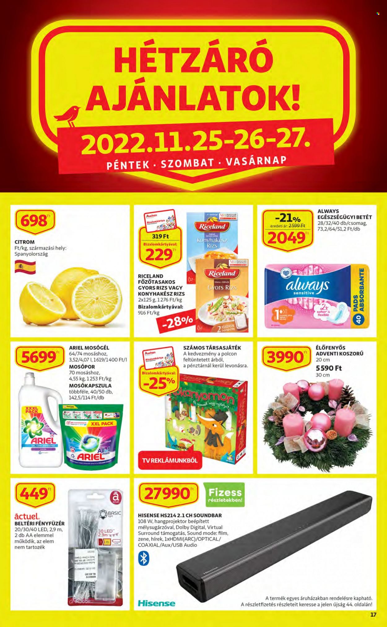 Auchan akciós újságok - 2022.11.24 - 2022.11.30. Oldal 17