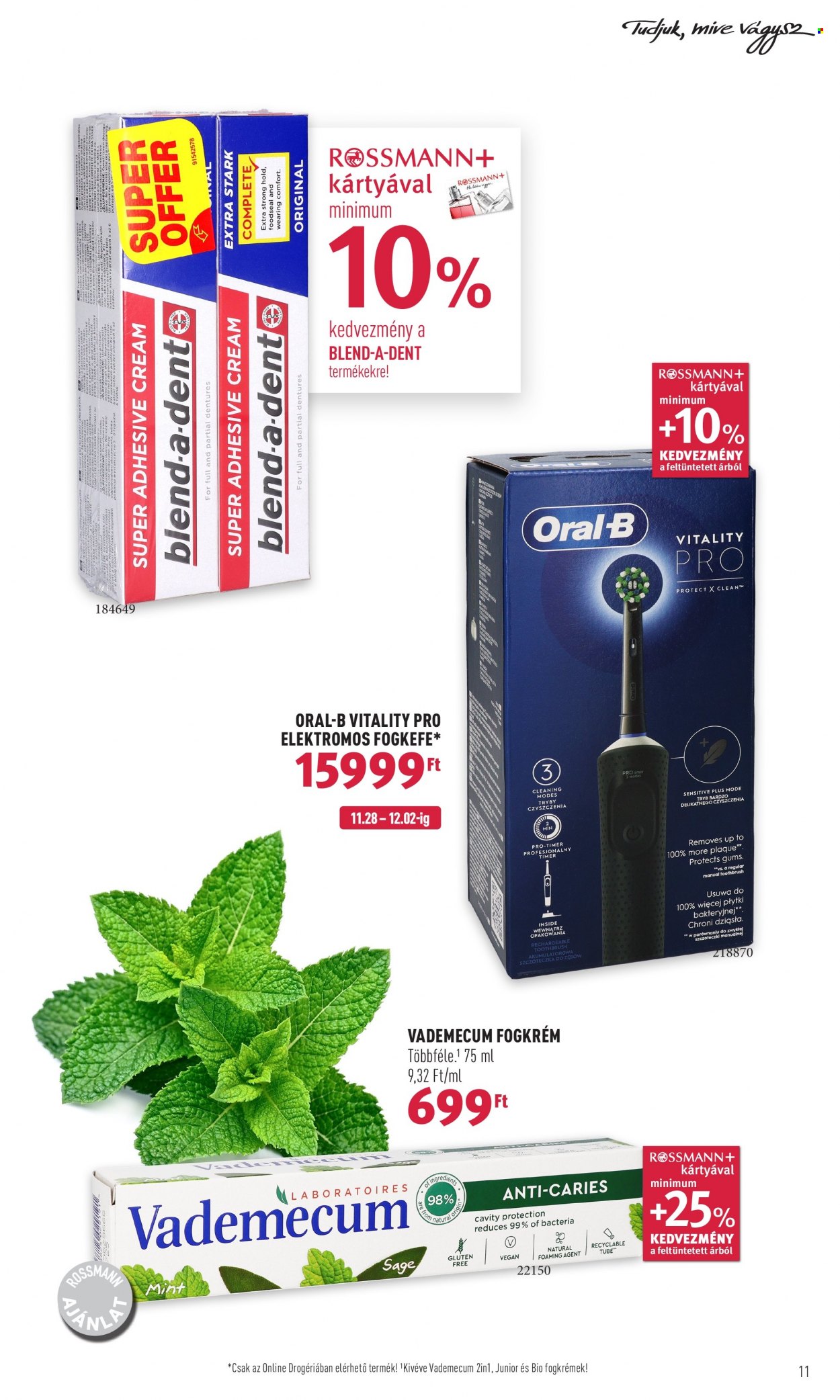 Rossmann akciós újságok - 2022.11.28 - 2022.12.02. Oldal 11